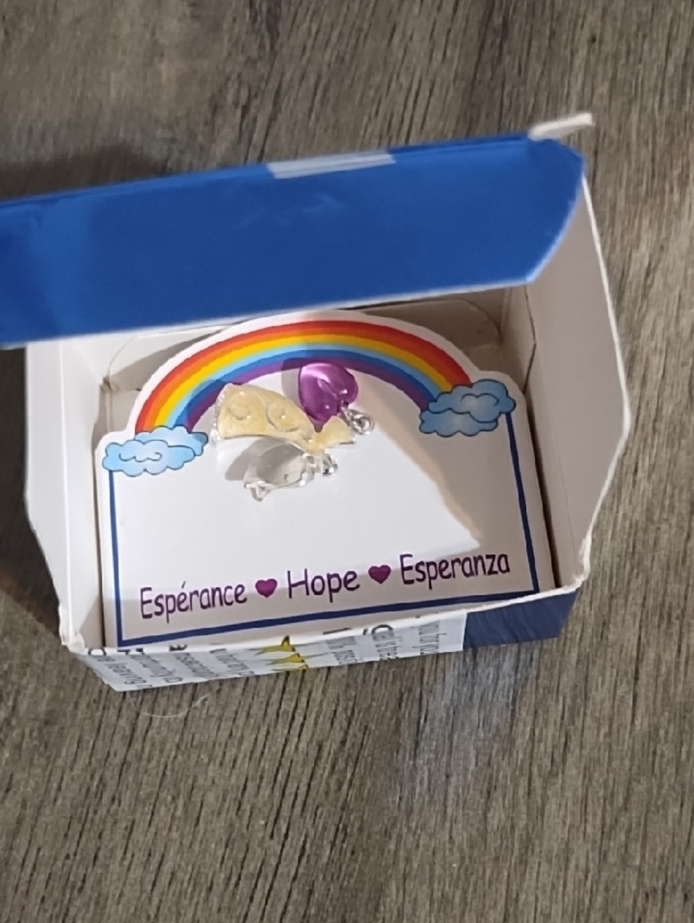 Hope Rainbow Pin - Multicolor Heart Accent